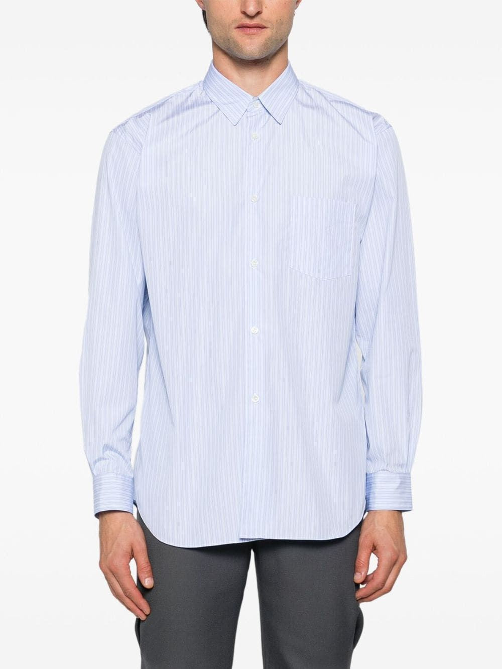 COMME DES GARÇONS SHIRT Men's Patchwork Stripe Shirt