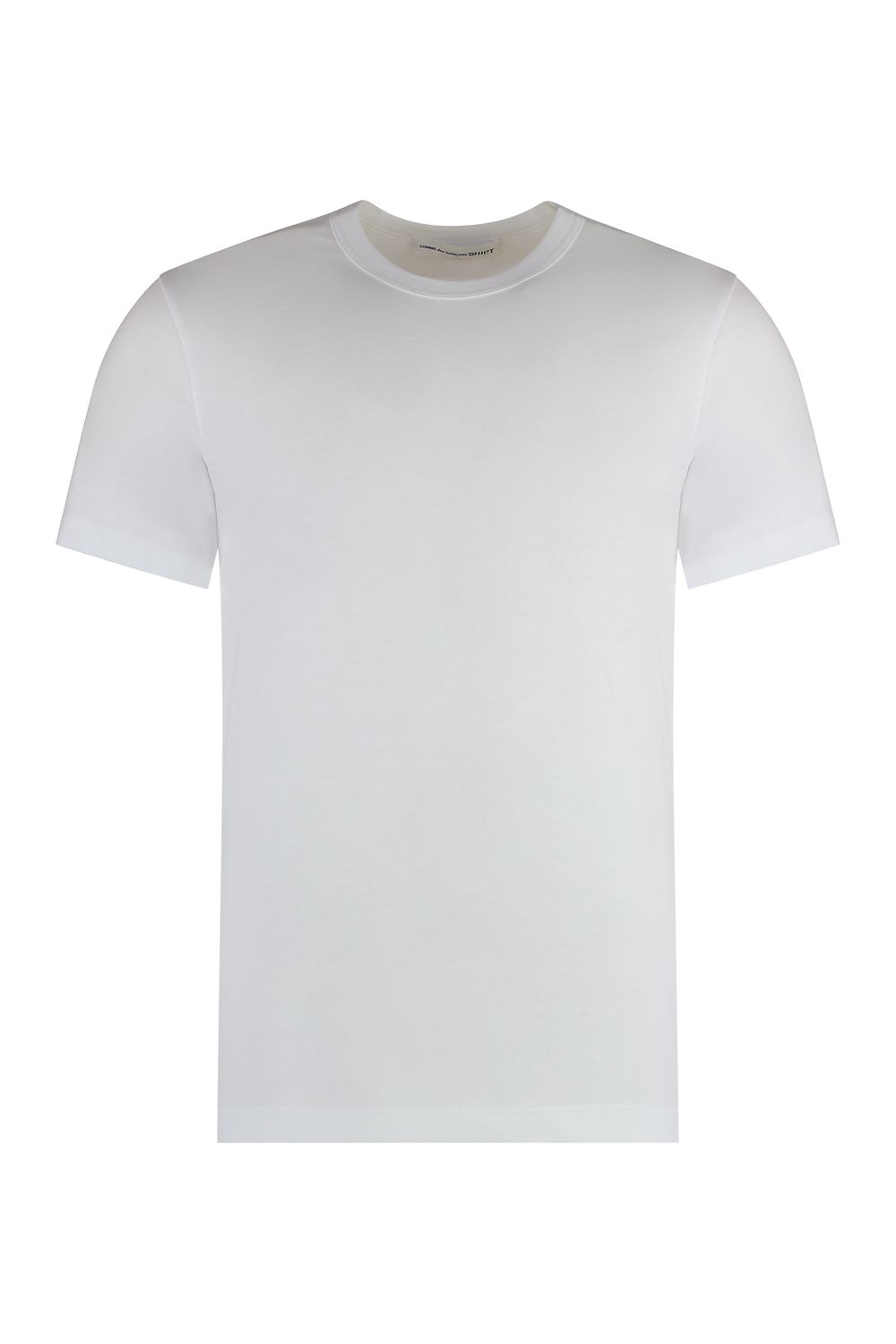 COMME DES GARÇONS SHIRT Men's Cotton T-Shirt with Contrasting Color Print
