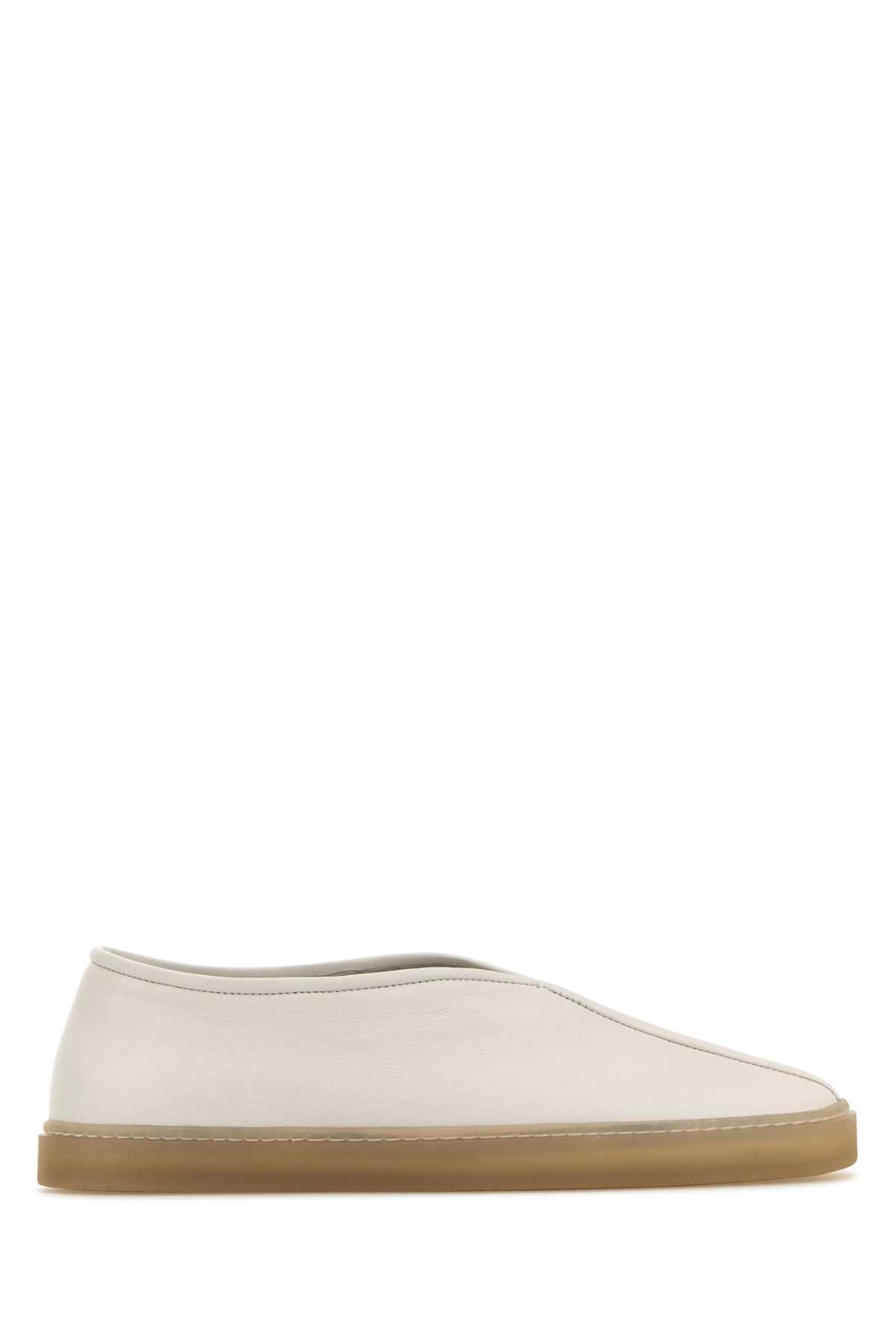 LEMAIRE Leather Linoleum Slip-Ons for Men
