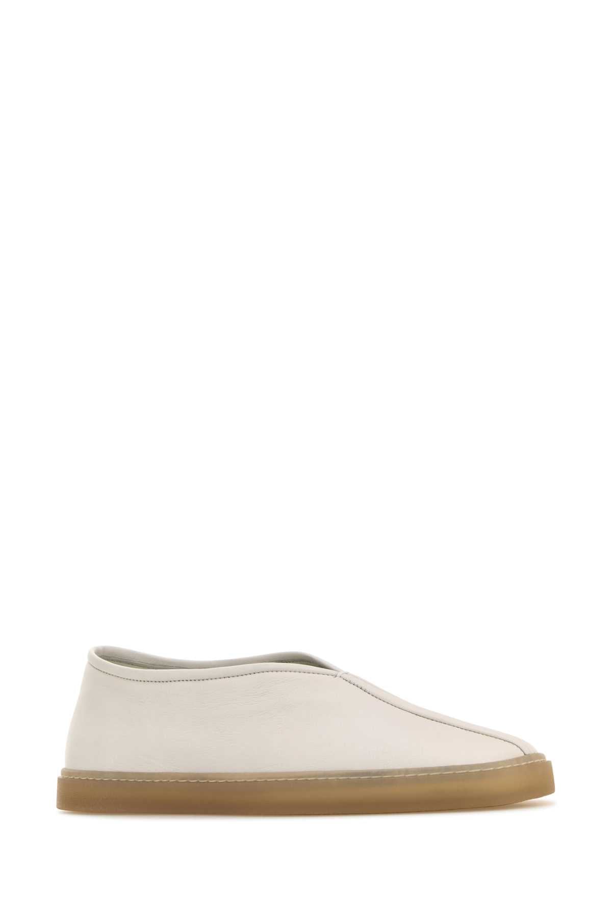 LEMAIRE Leather Linoleum Slip-Ons for Men