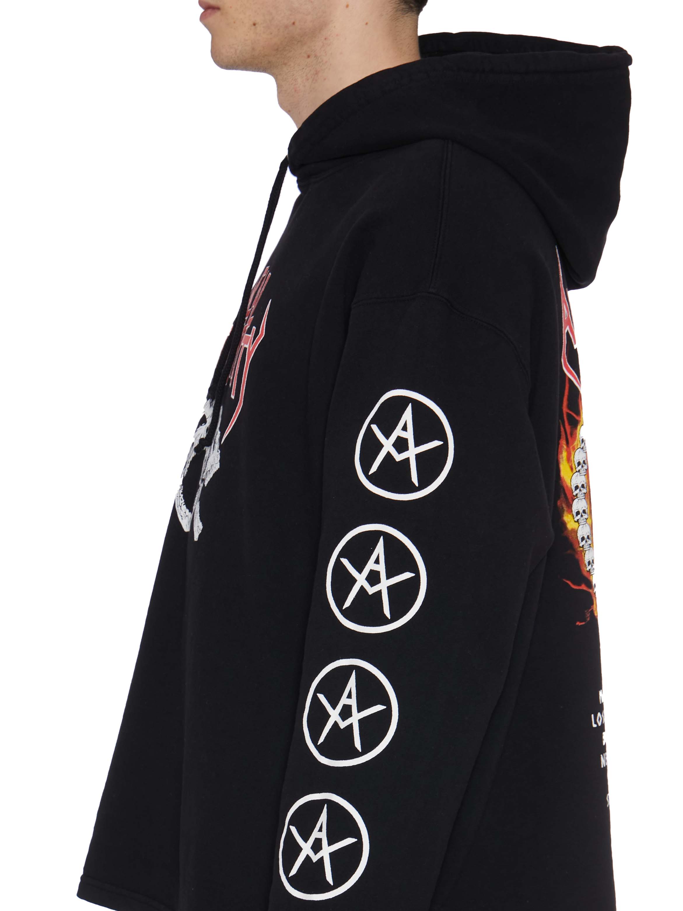 LOCAL AUTHORITY Skull Tour Hoodie - Size M