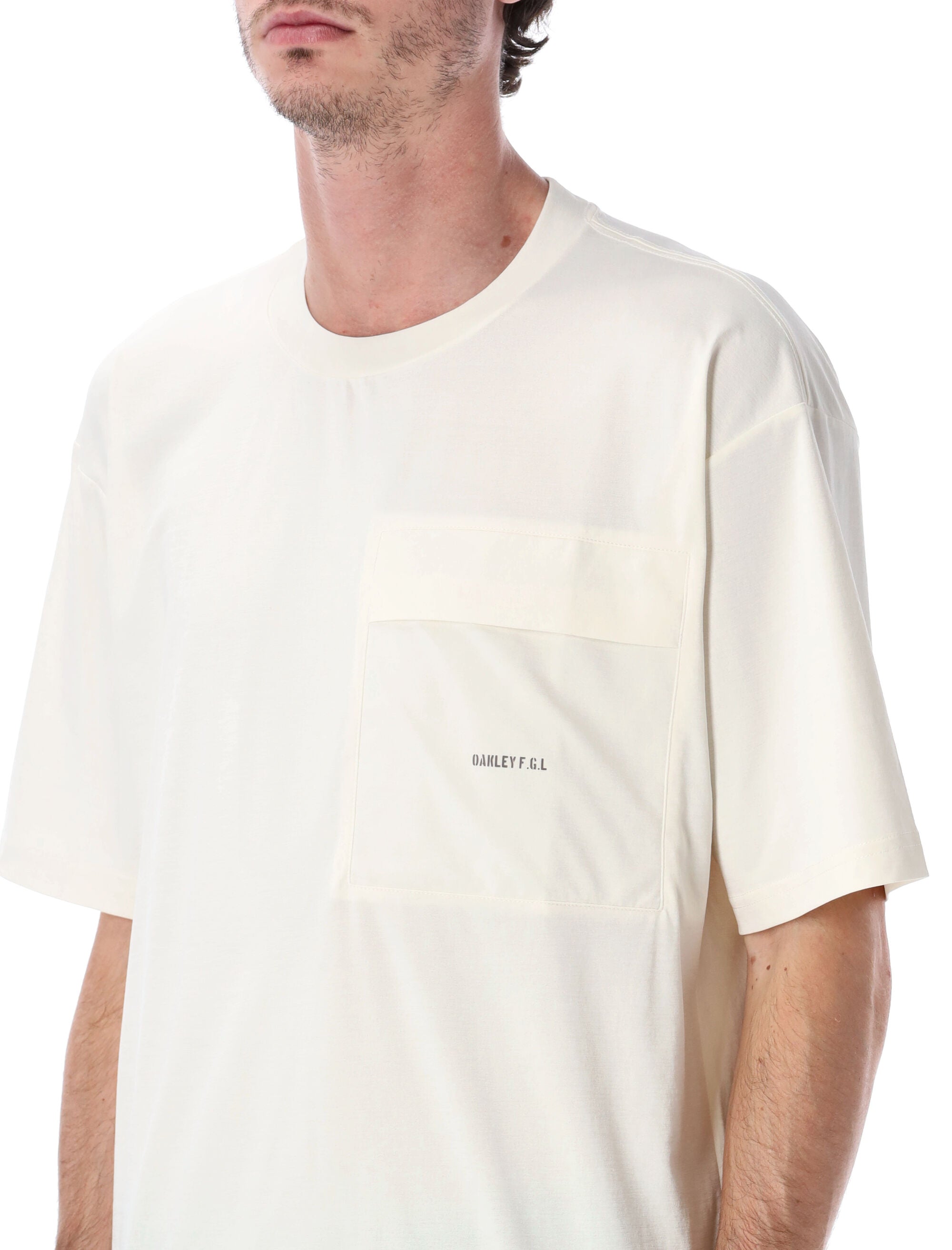 OAKLEY Technical Polyester T-Shirt with Chest Pocket - Size L