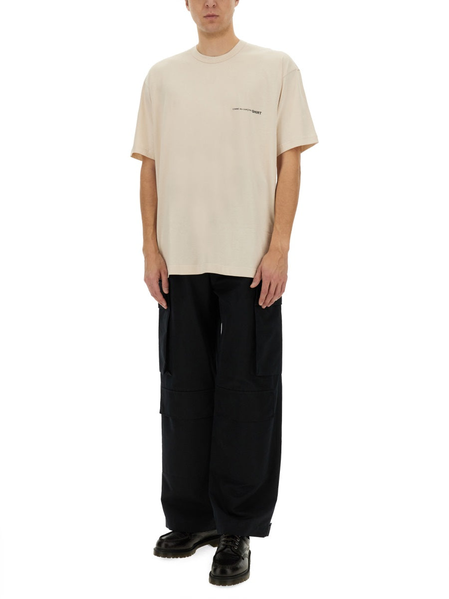 COMME DES GARÇONS SHIRT Logo Tee T-Shirt - Size L