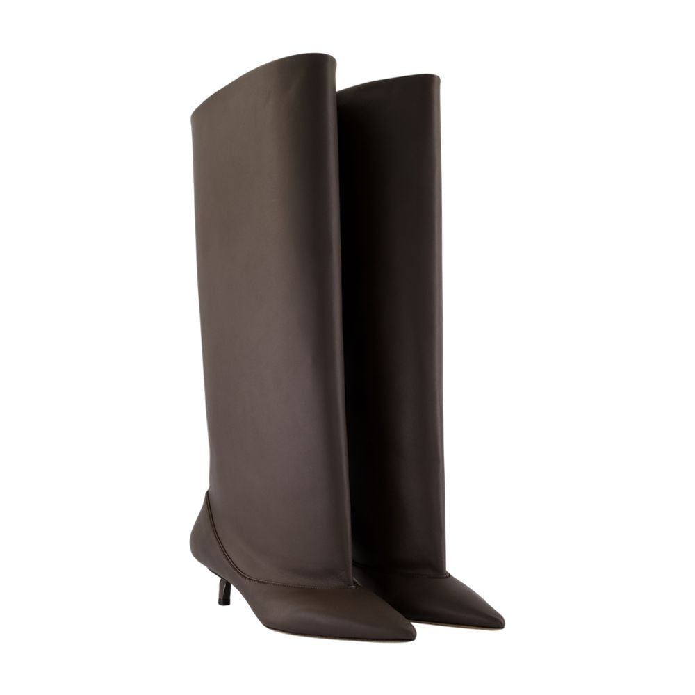 JACQUEMUS Turned-Up Style Women's Mini Boots