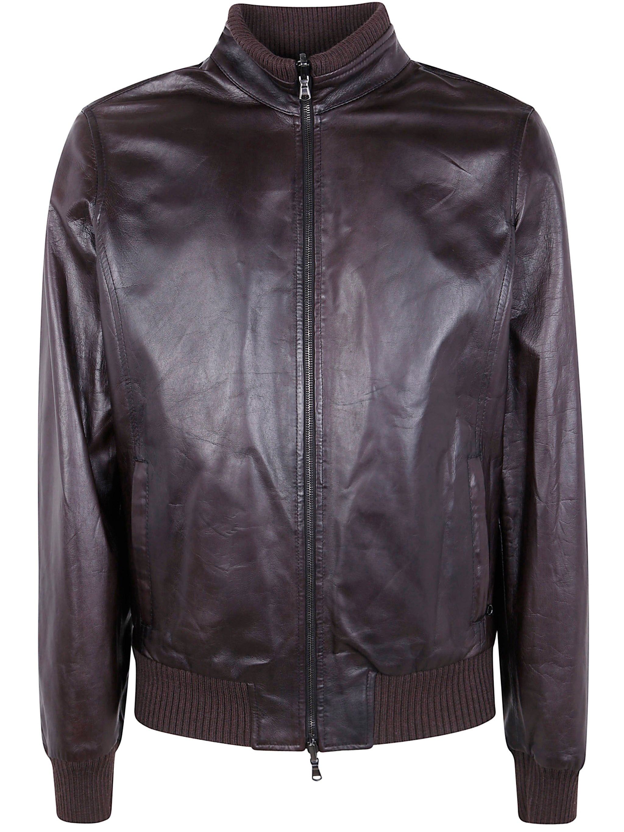 BARBA Napoli Men's Fox Reversible Leather Jacket