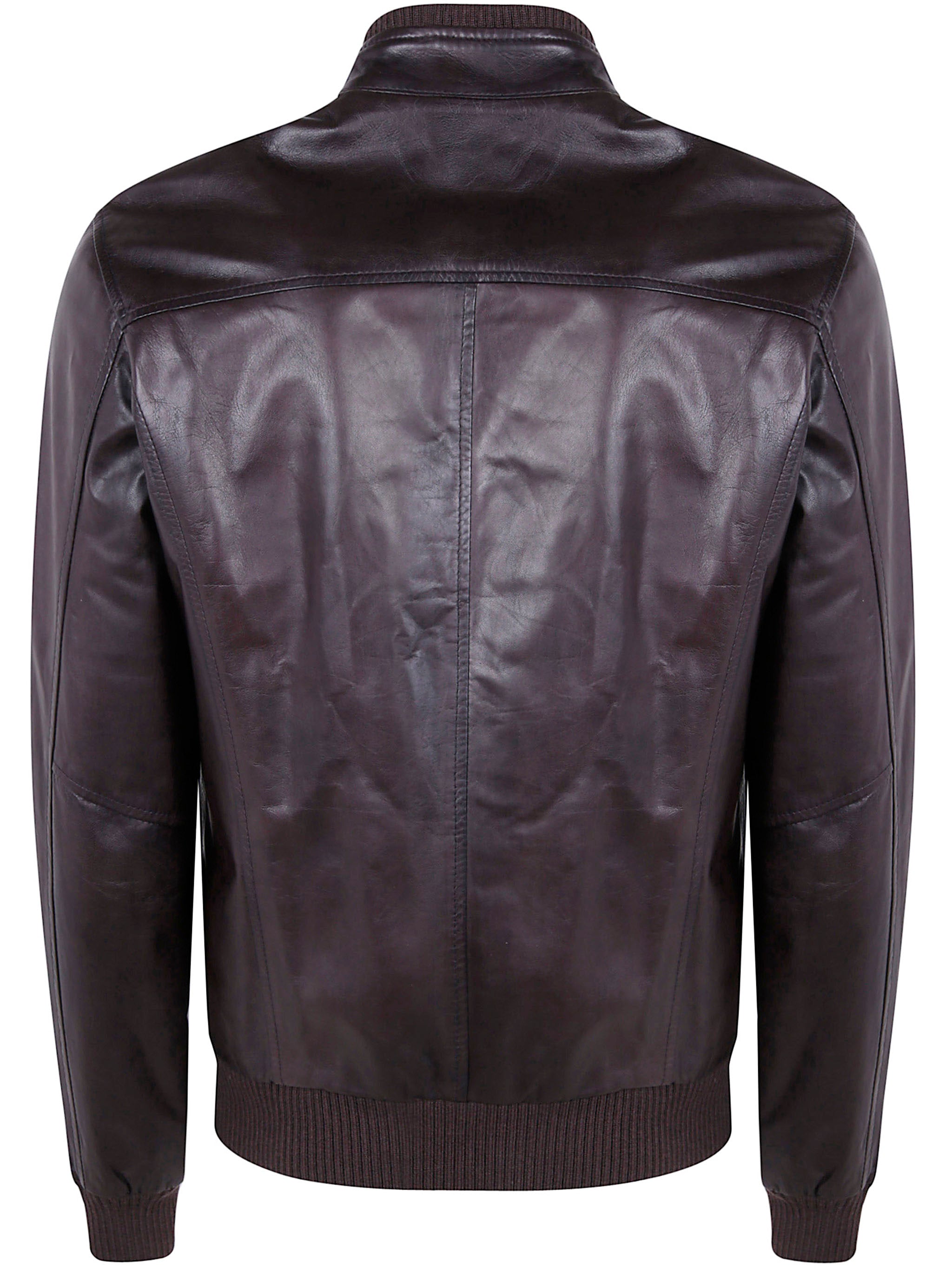 BARBA Napoli Men's Fox Reversible Leather Jacket