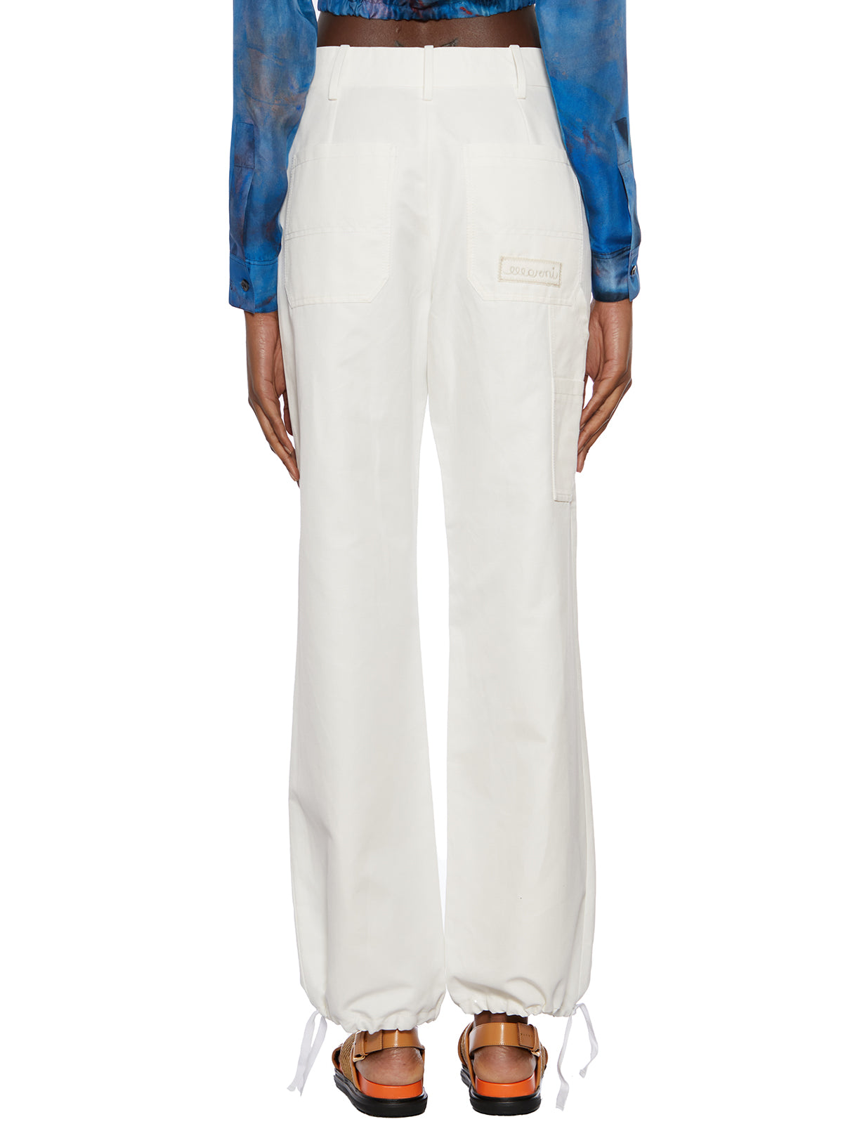 MARNI Women's Cargo Pants with Hem Coulisse - Size 38