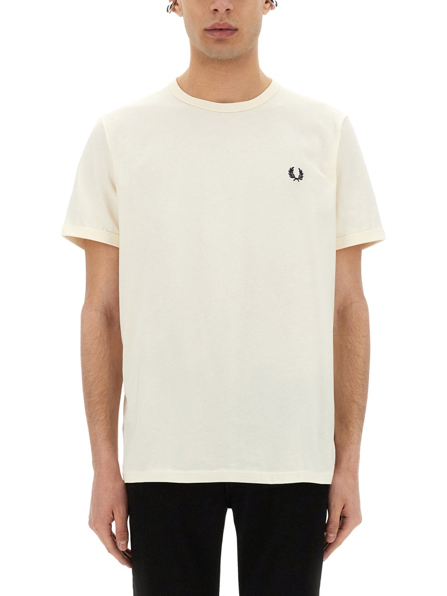 FRED PERRY Men's Ringer T-Shirt - Size L
