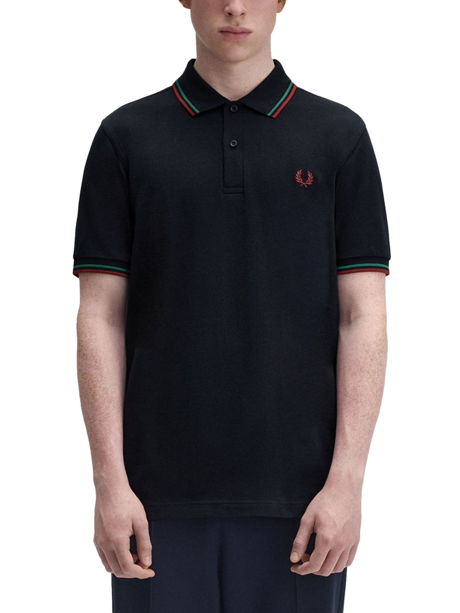 FRED PERRY Classic Logo Polo Shirt - Size L