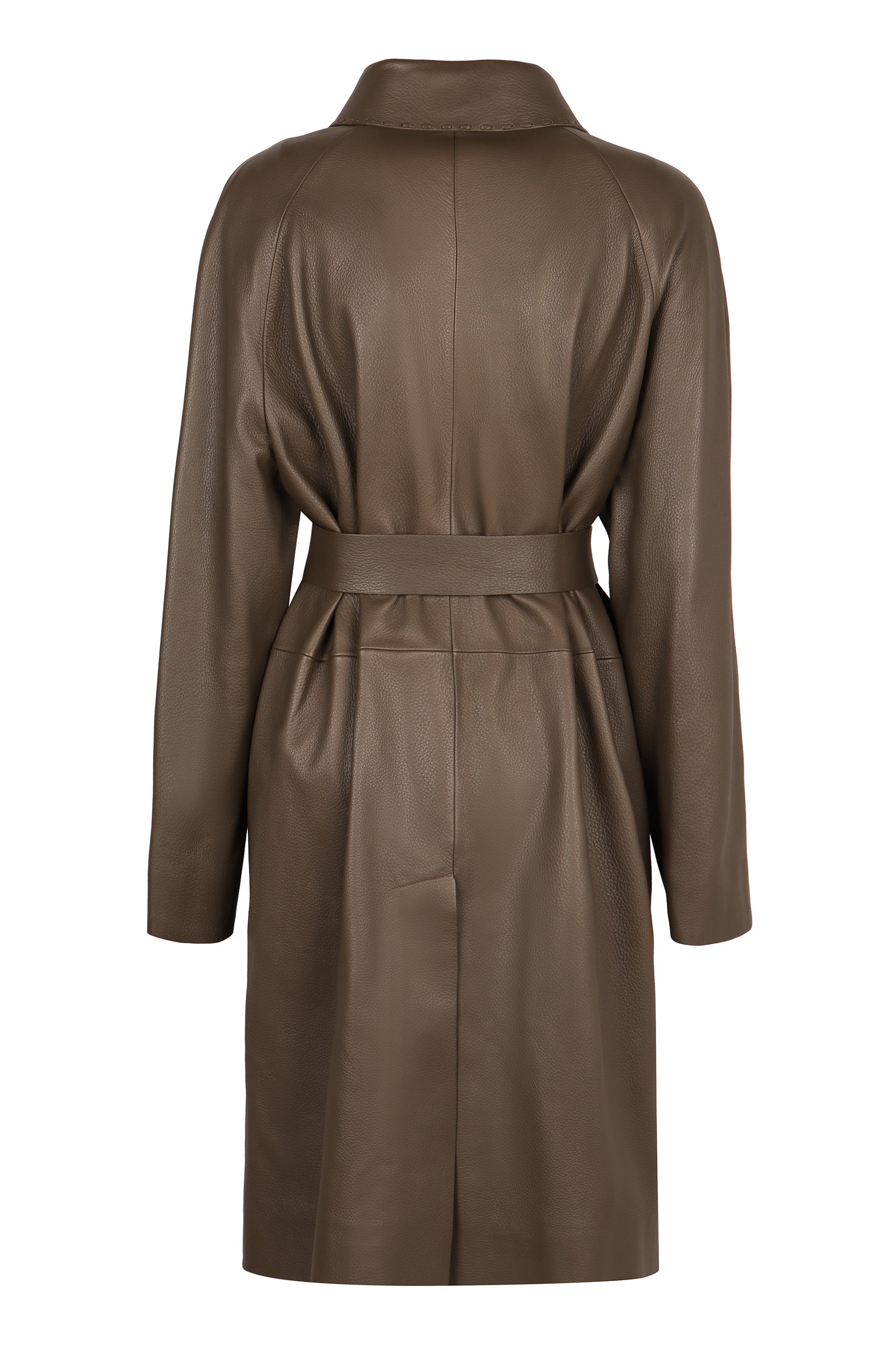 FENDI Elegant Leather Outerwear for Women - Fall/Winter 2024