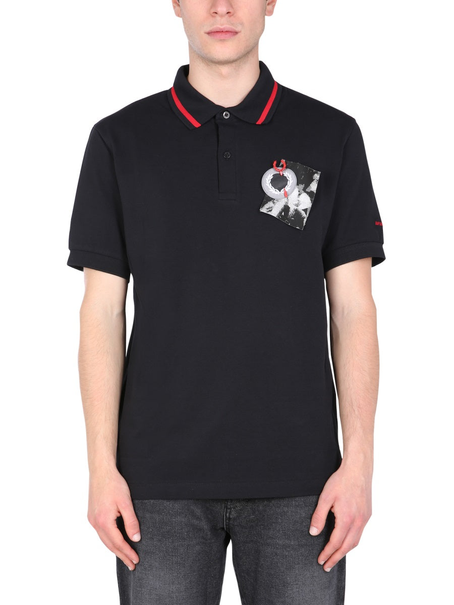 FRED PERRY RAF SIMONS Regular Fit Polo Shirt