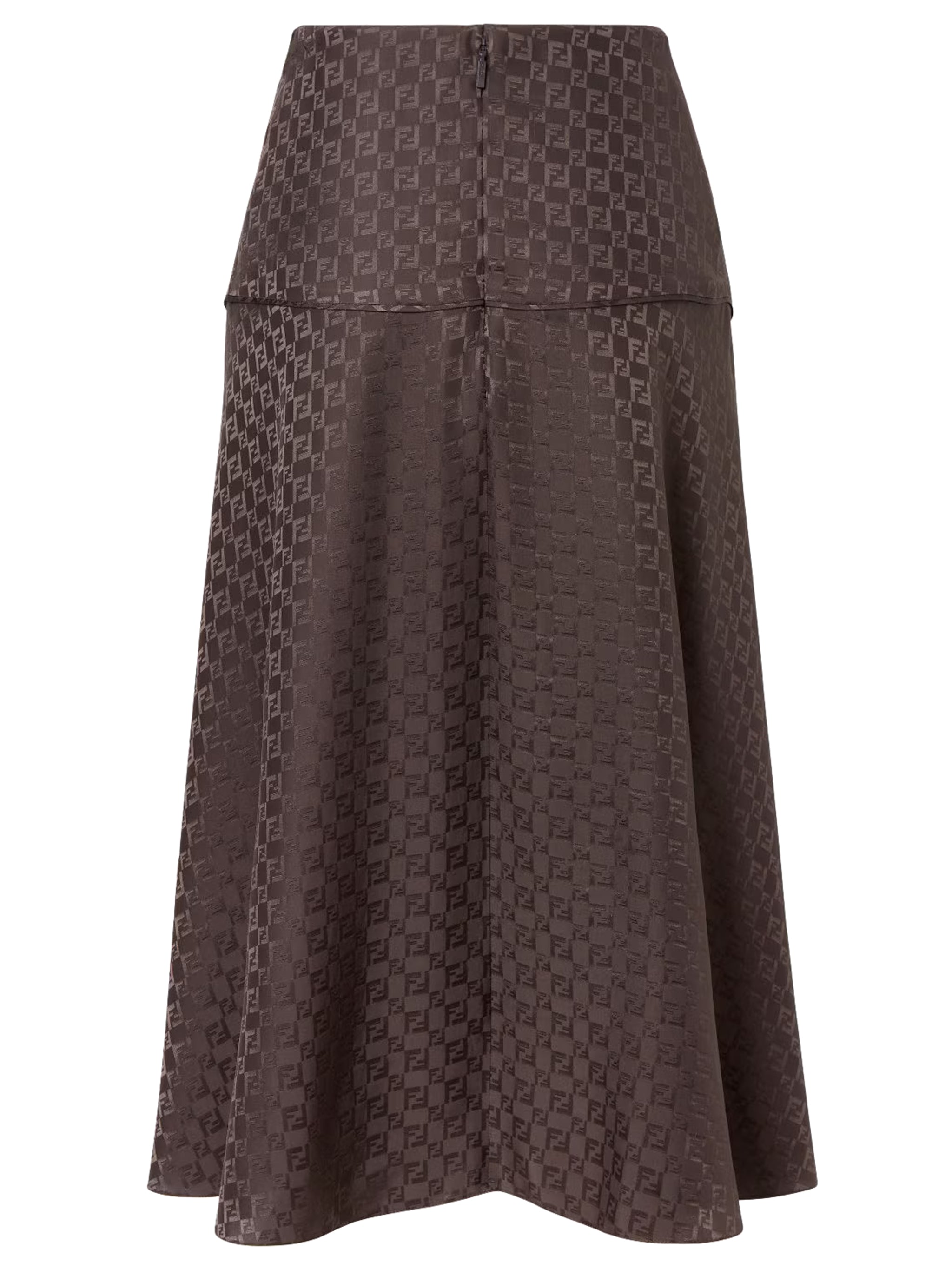 FENDI Flowing Jacquard Midi Skirt