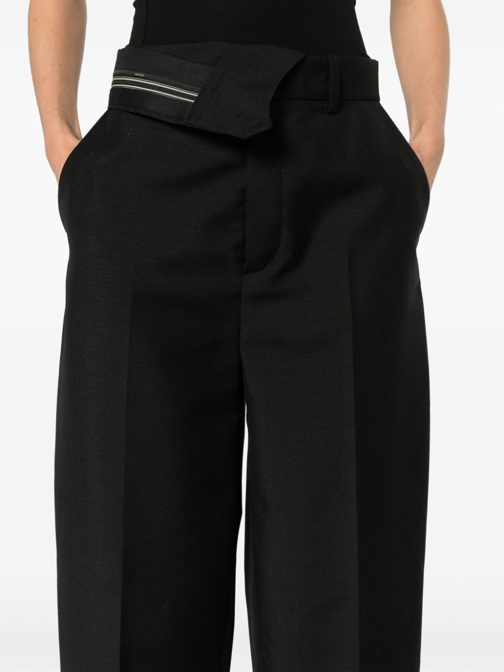 FENDI Chic Asymmetrical Waist Pants Size 40