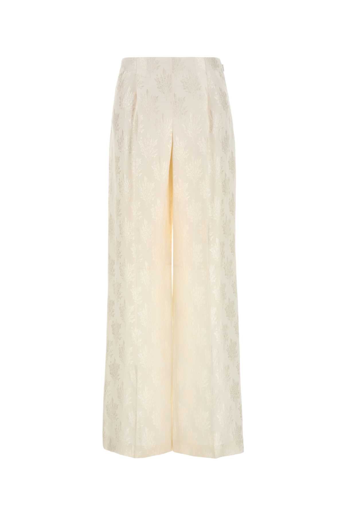 FENDI Silk Wide-Leg Pants for Women - SS25 Collection