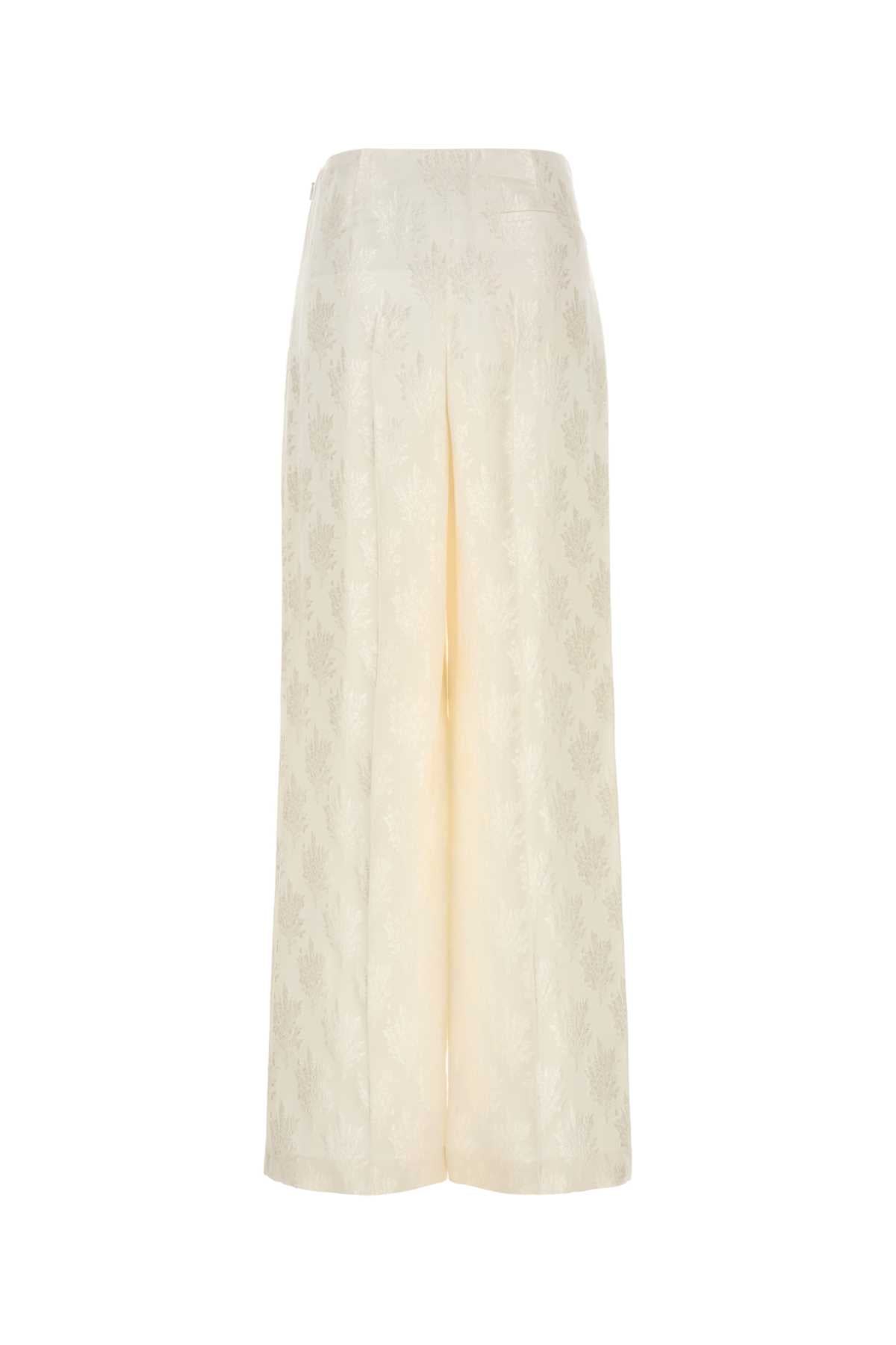 FENDI Silk Wide-Leg Pants for Women - SS25 Collection