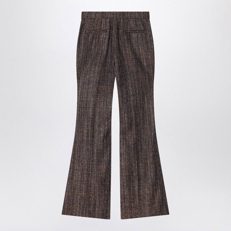 FENDI Slim Fit High-Waisted Flared Trousers