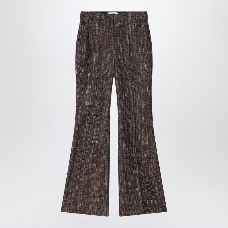 FENDI Slim Fit High-Waisted Flared Trousers