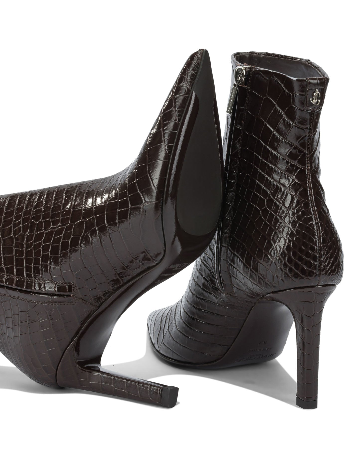 JIMMY CHOO High Zippered Ankle Boots 85MM for Women