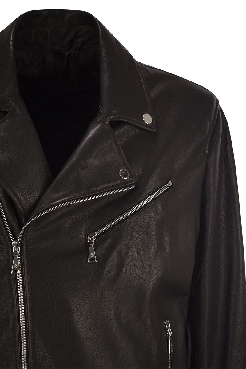 TAGLIATORE Lambskin Biker Jacket