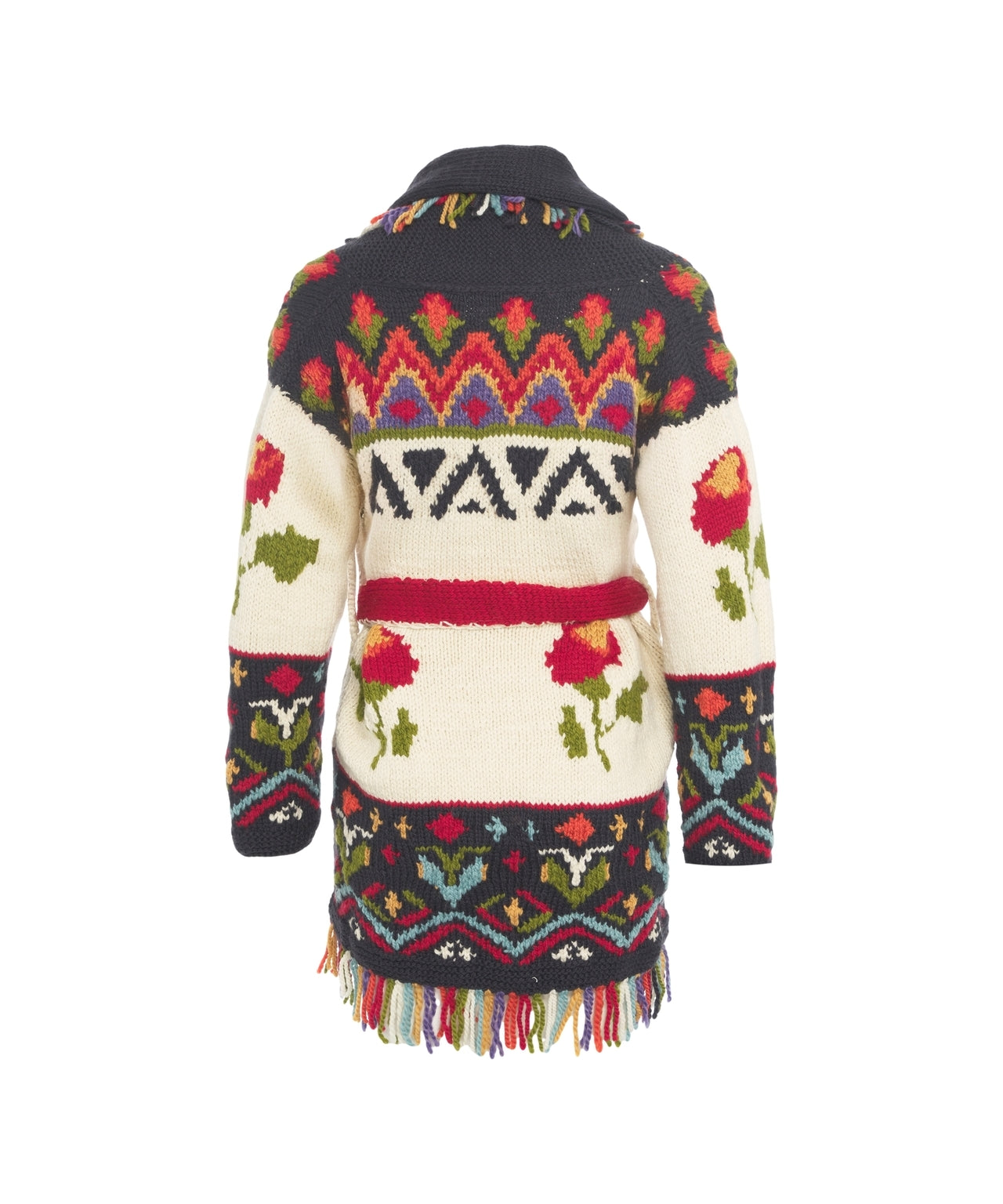 FRANTIC Fairytale-Inspired Cardigan with Fringe Details