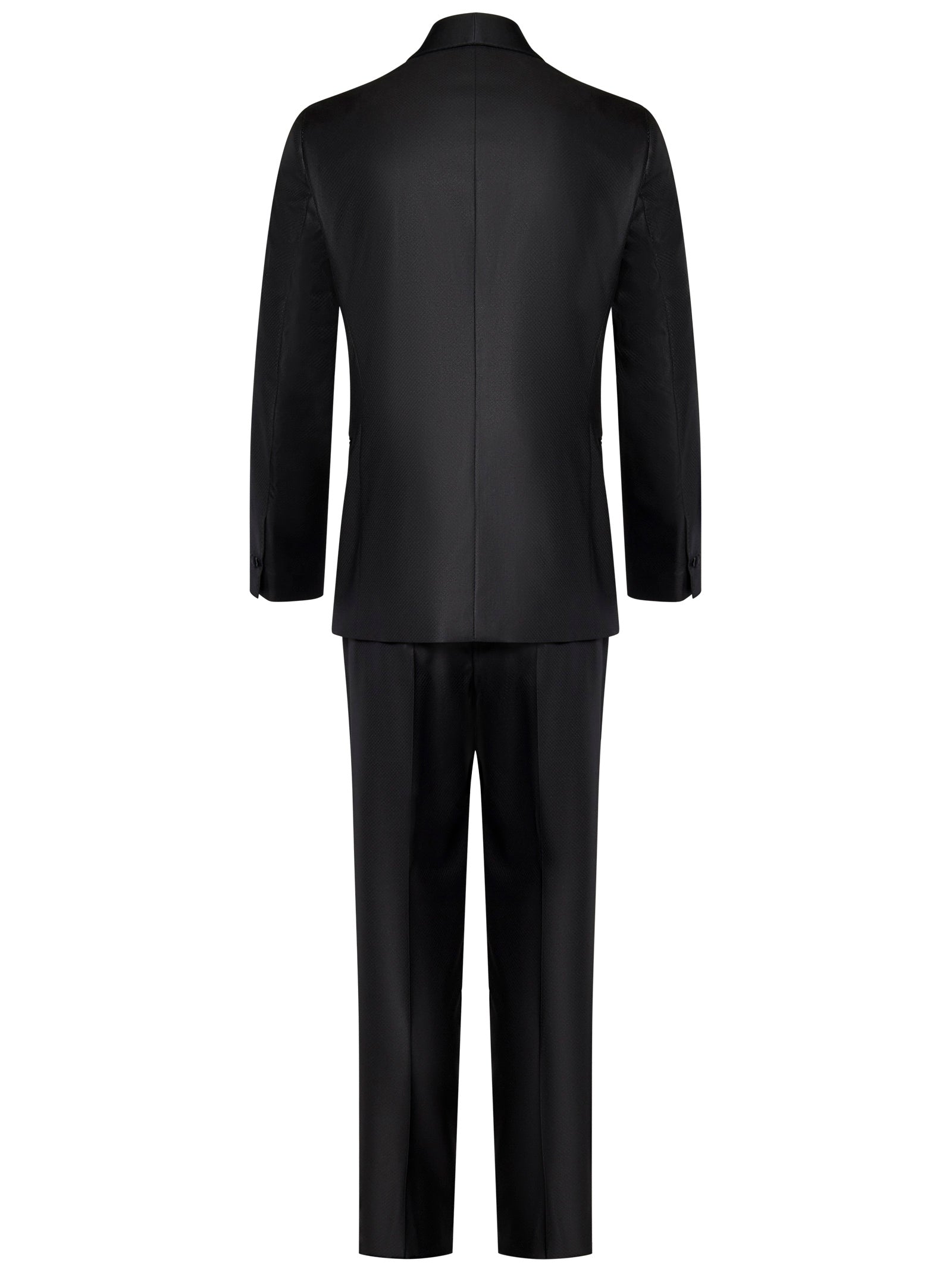 FRANZESE COLLECTION Elegant Tuxedo Suit with Scarf Collar - Size 48 IT