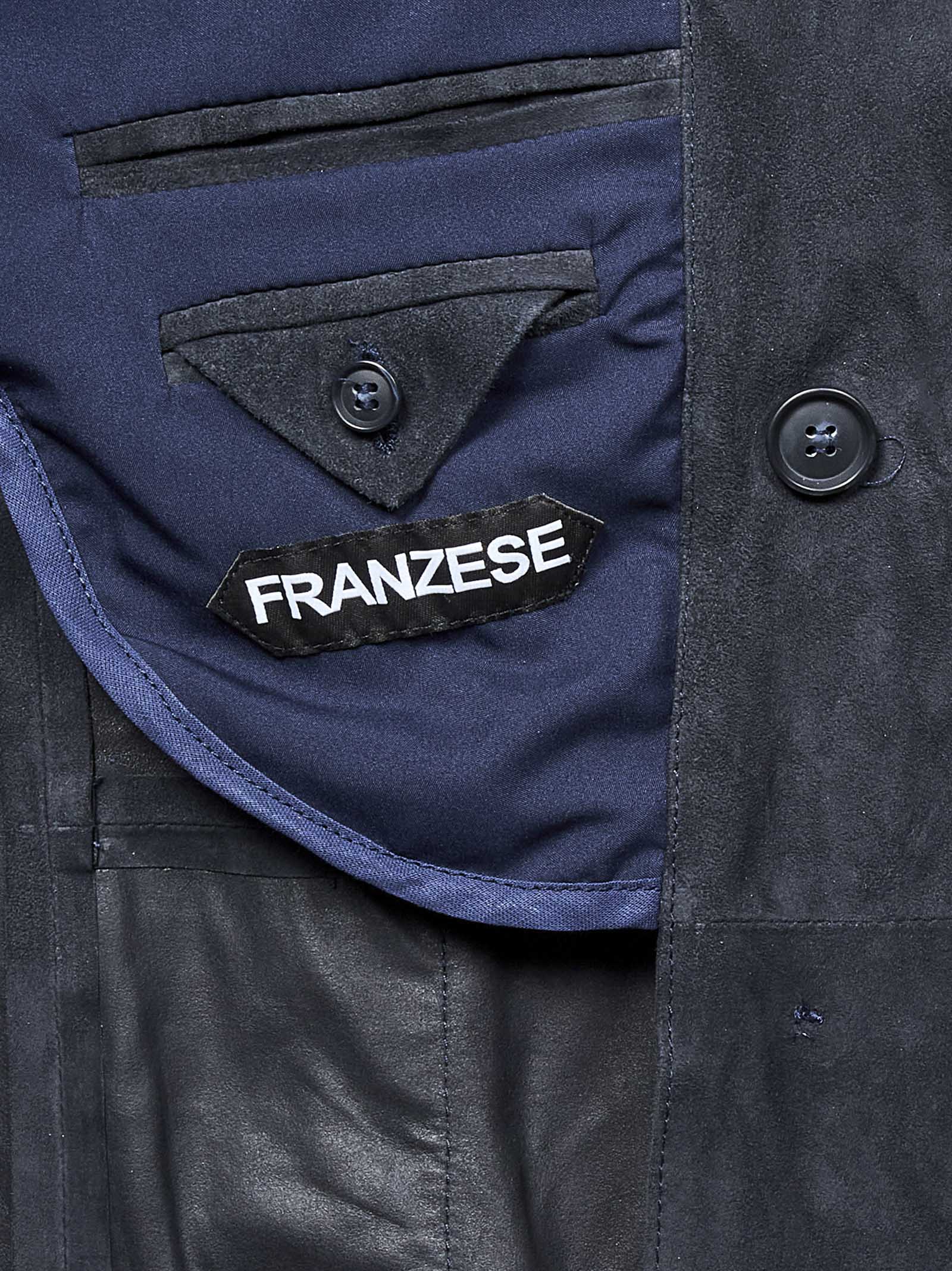 FRANZESE COLLECTION Double-Breasted Tailored Blazer for Men
