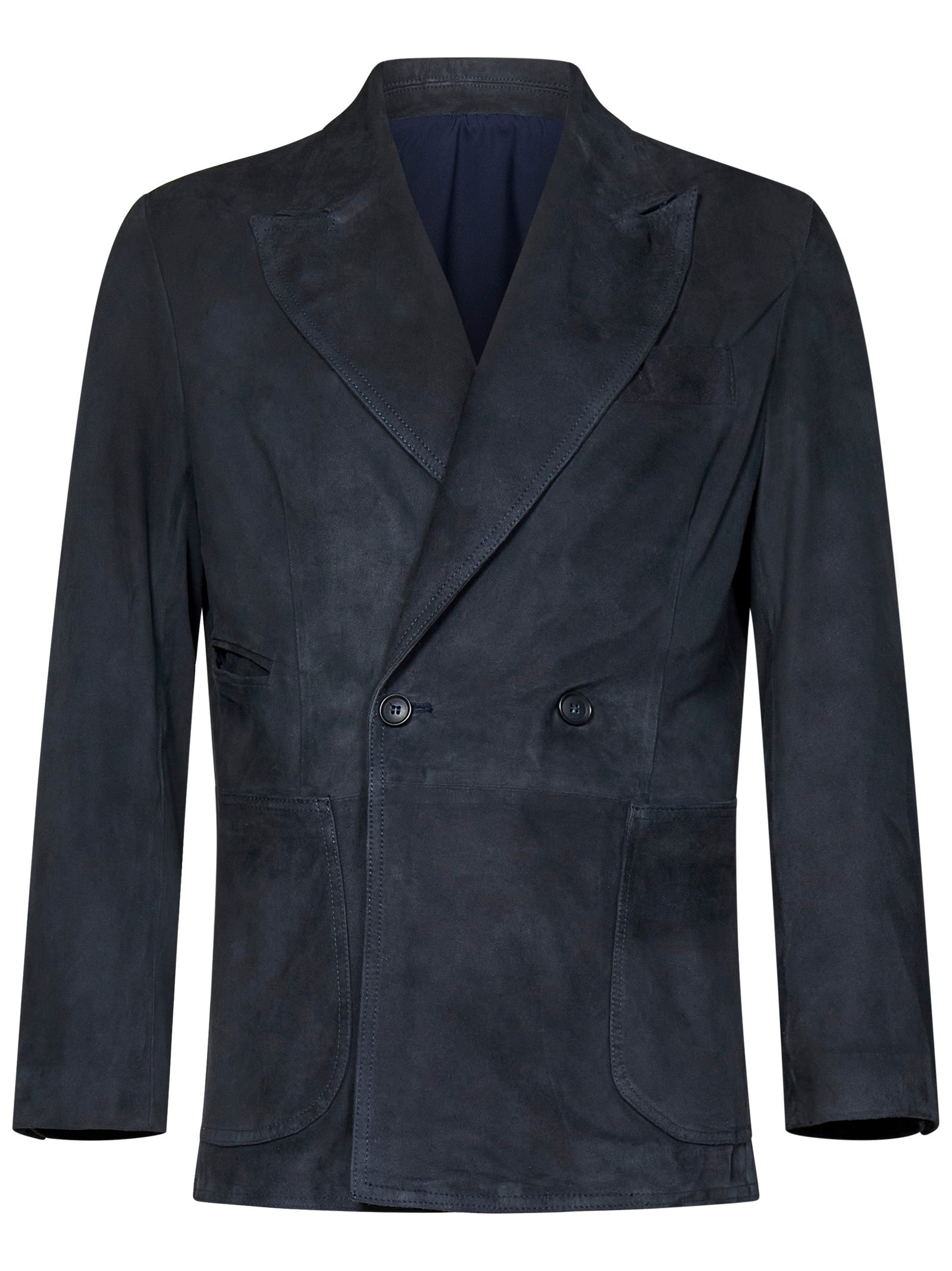 FRANZESE COLLECTION Double-Breasted Blazer Size 48 IT