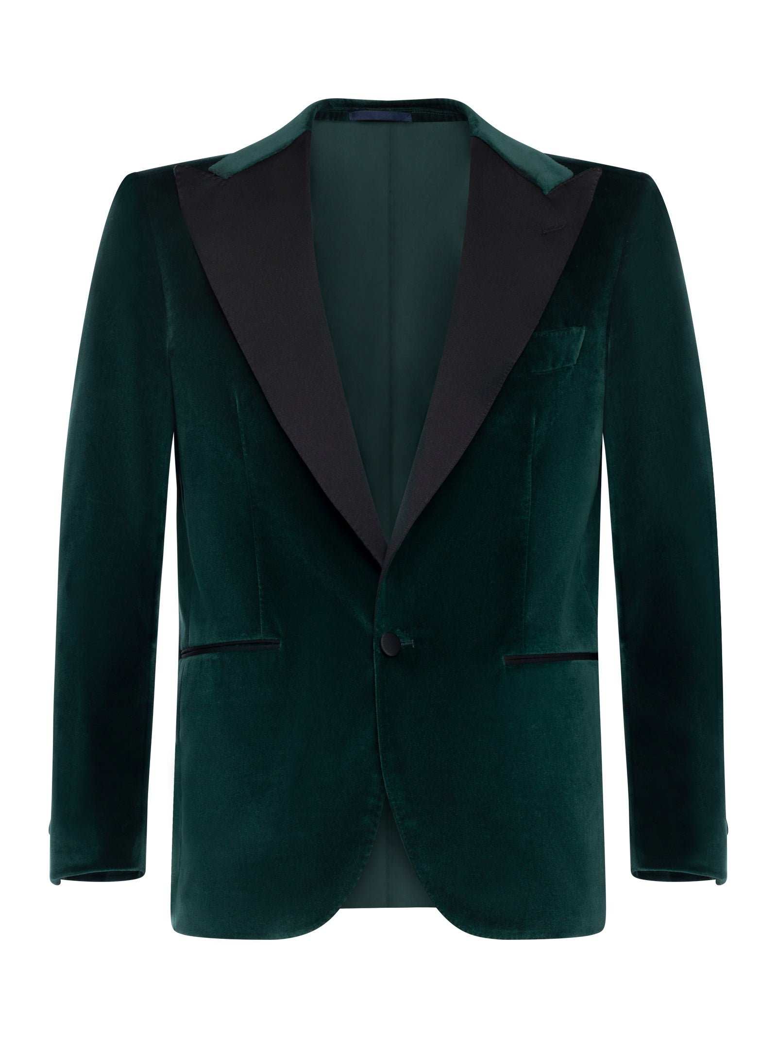 Franzese Collection Mini Single-Breasted Velvet Jacket for Men