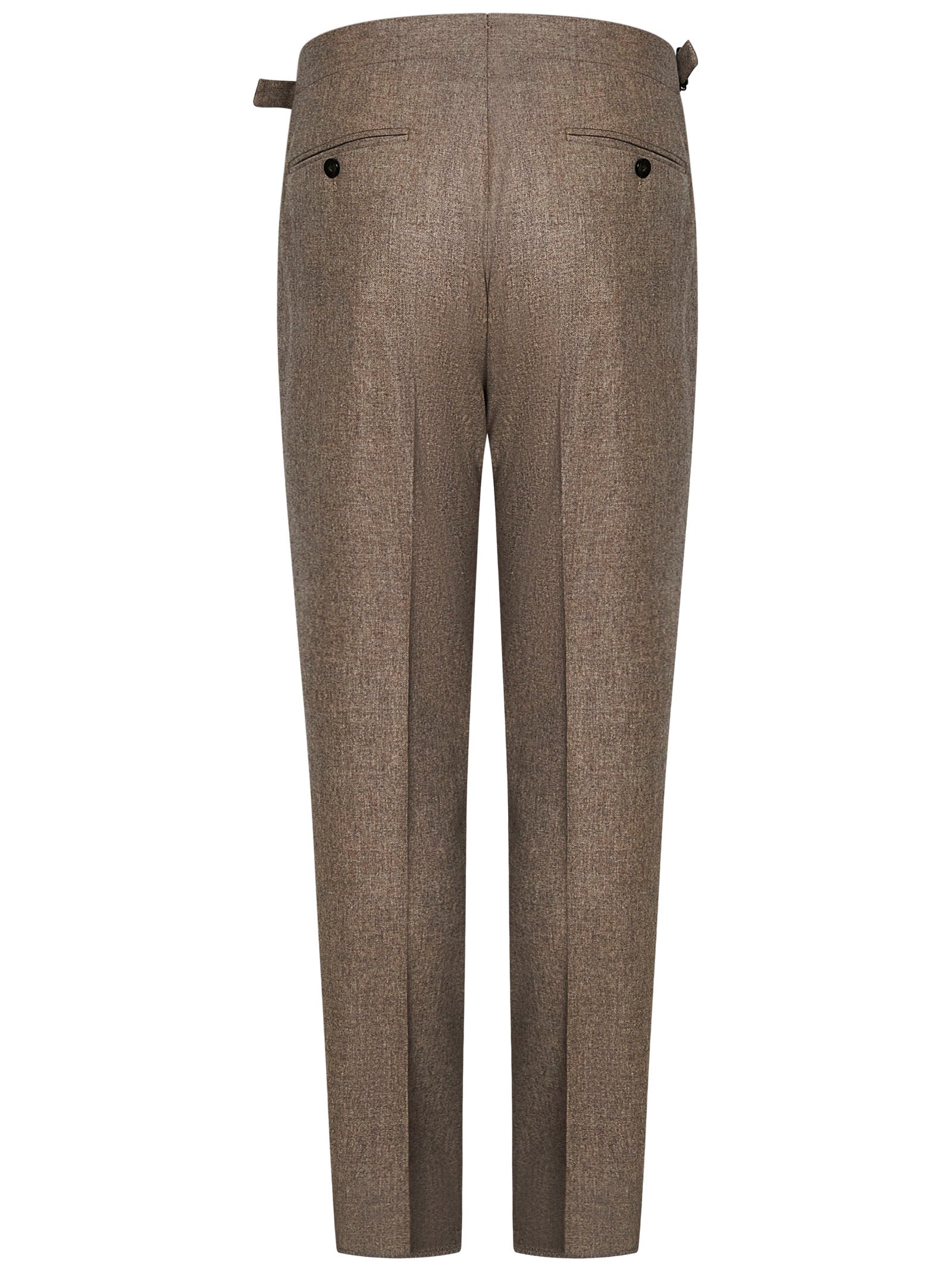 FRANZESE COLLECTION Tailored Virgin Wool and Cashmere Trousers for Men