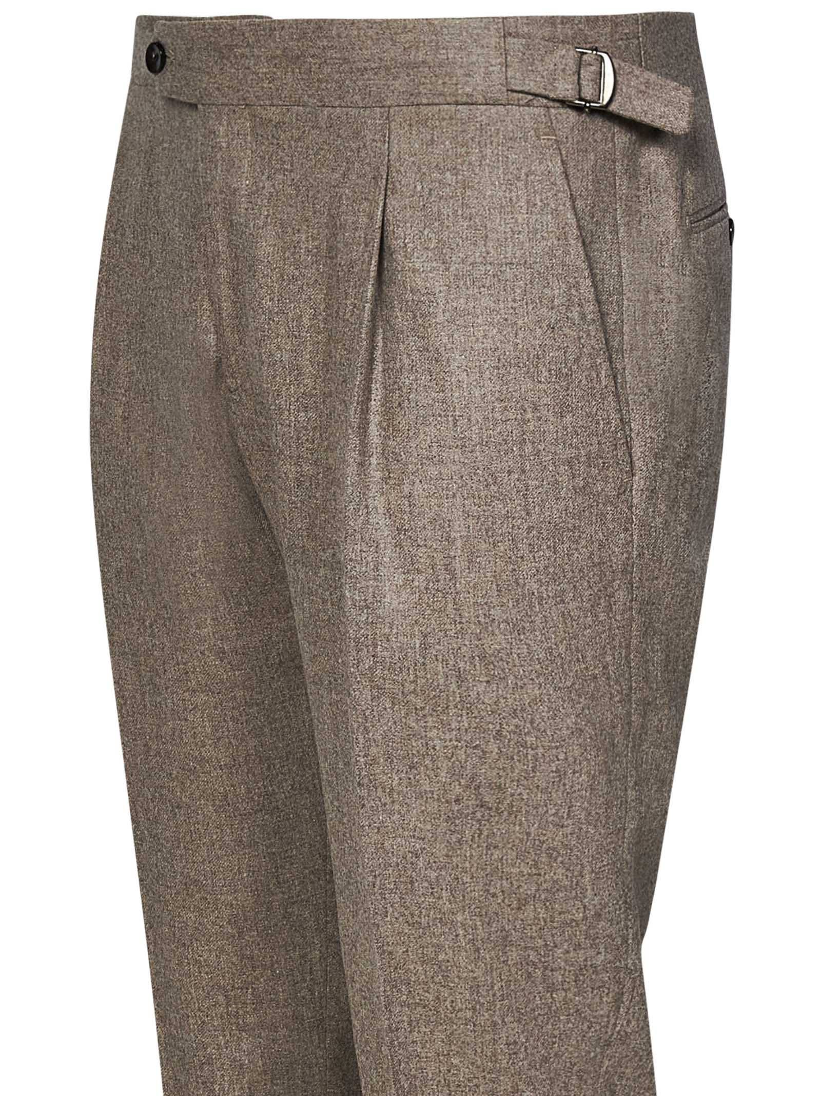 FRANZESE COLLECTION Tailored Virgin Wool and Cashmere Trousers for Men