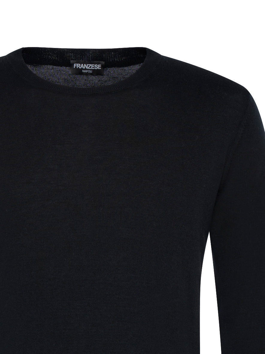 FRANZESE COLLECTION Luxurious Crew Neck Sweater for Men