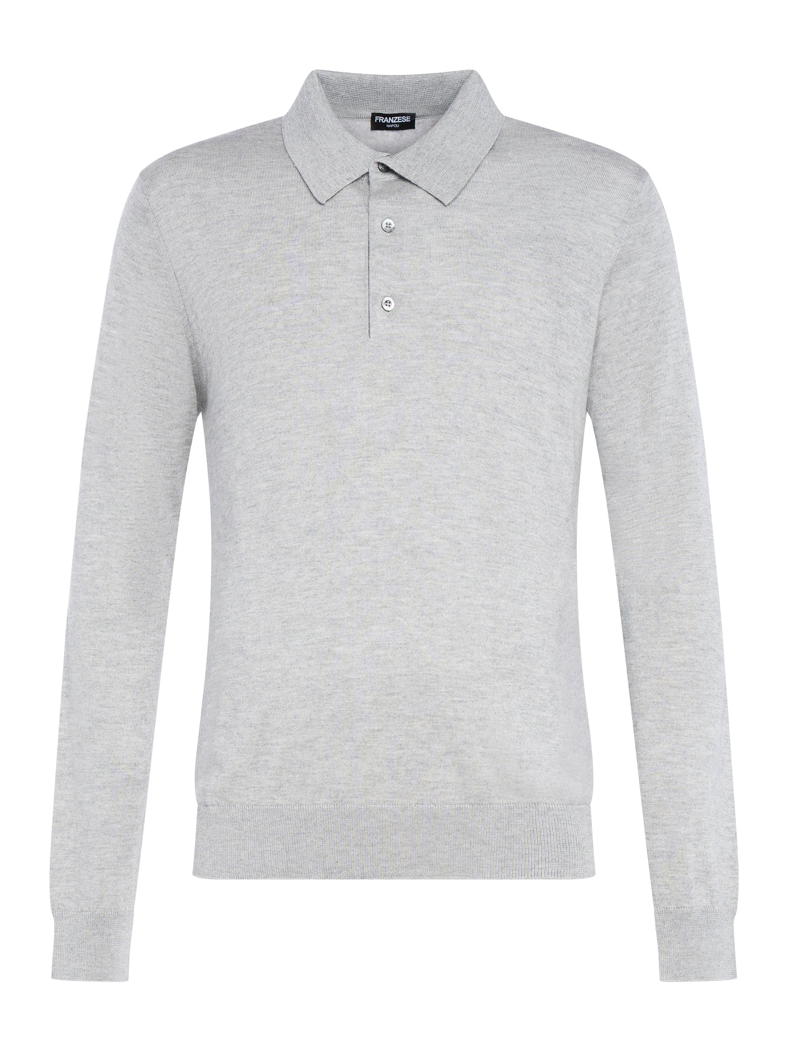 FRANZESE COLLECTION Luxury Wool and Cashmere Sweater with Three-Button Design