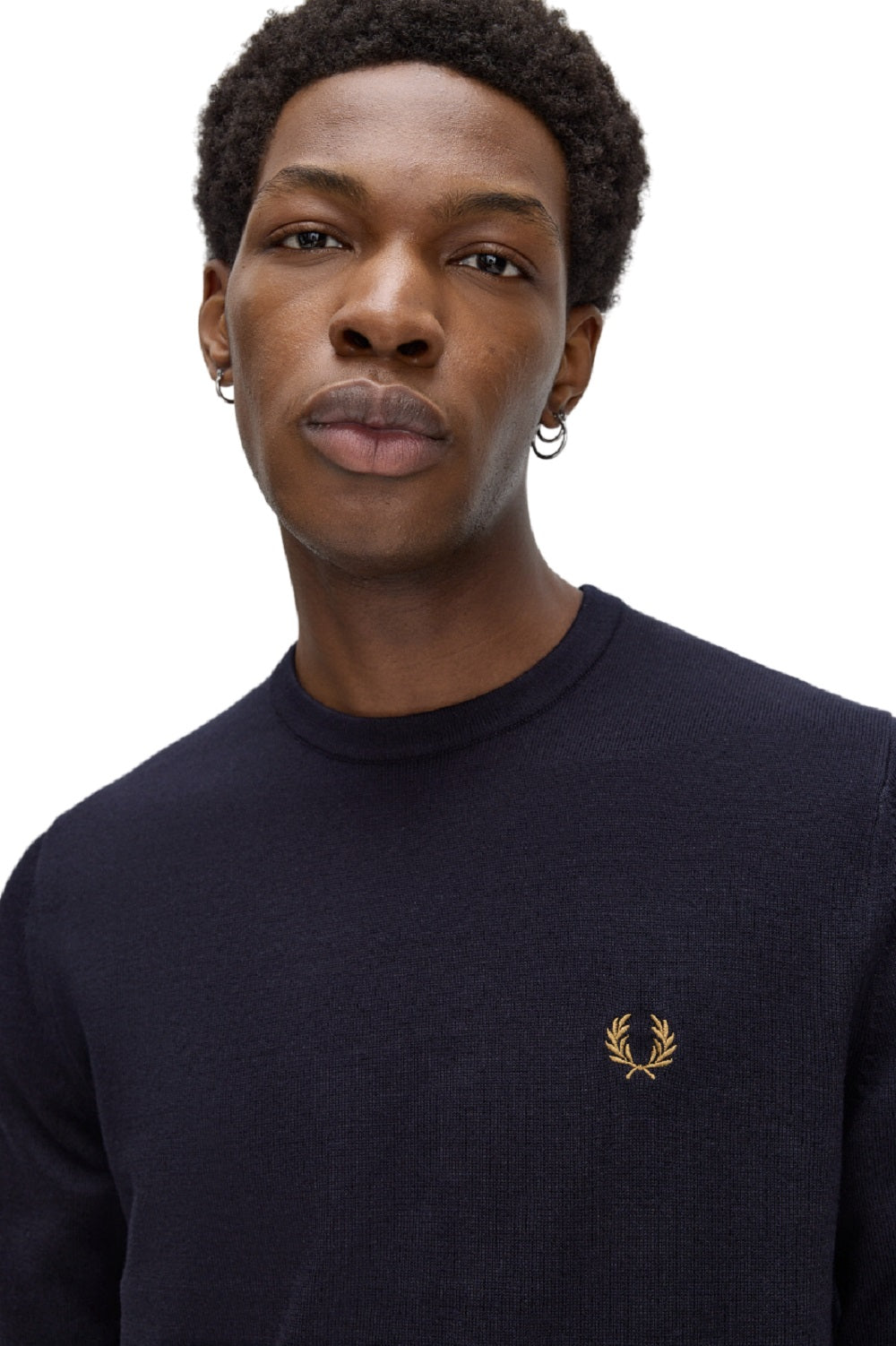 FRED PERRY Classic Merino Wool Blend Sweater for Men