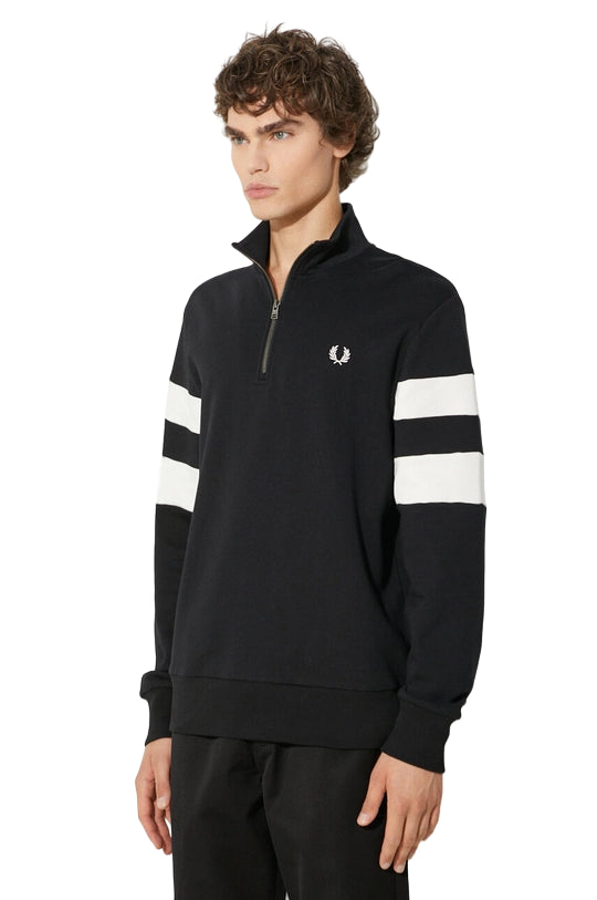 FRED PERRY Men's High Collar Comfort Hoodie