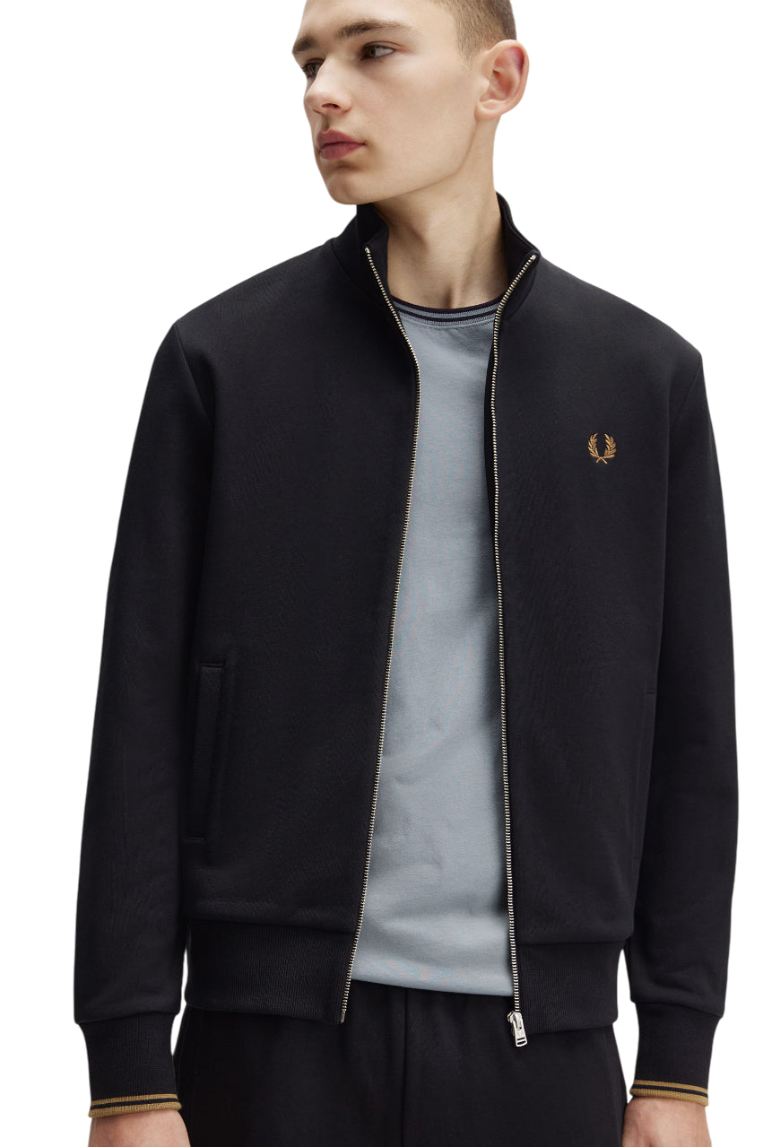 FRED PERRY Regular Fit Zip-Up Sweatshirt for Men - FW25