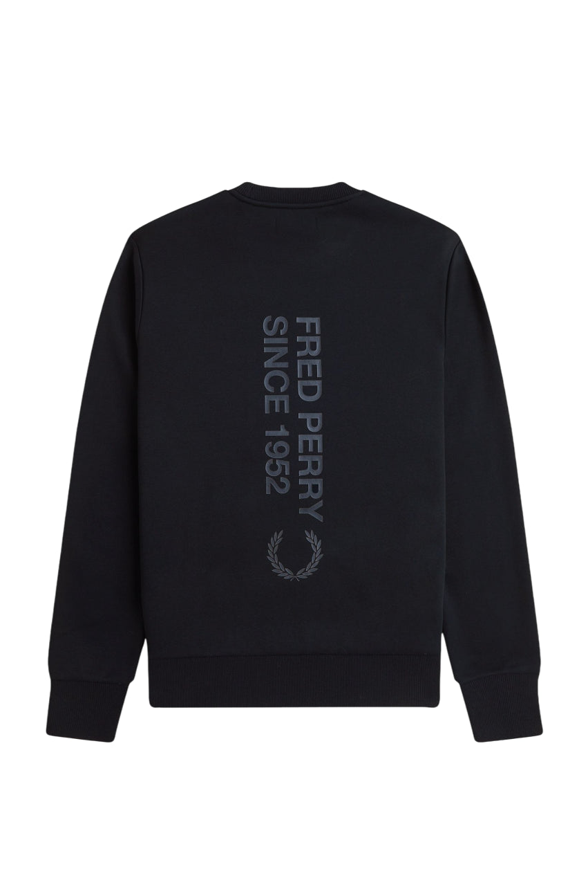 FRED PERRY Regular Fit Sweatshirt with Bold Logo