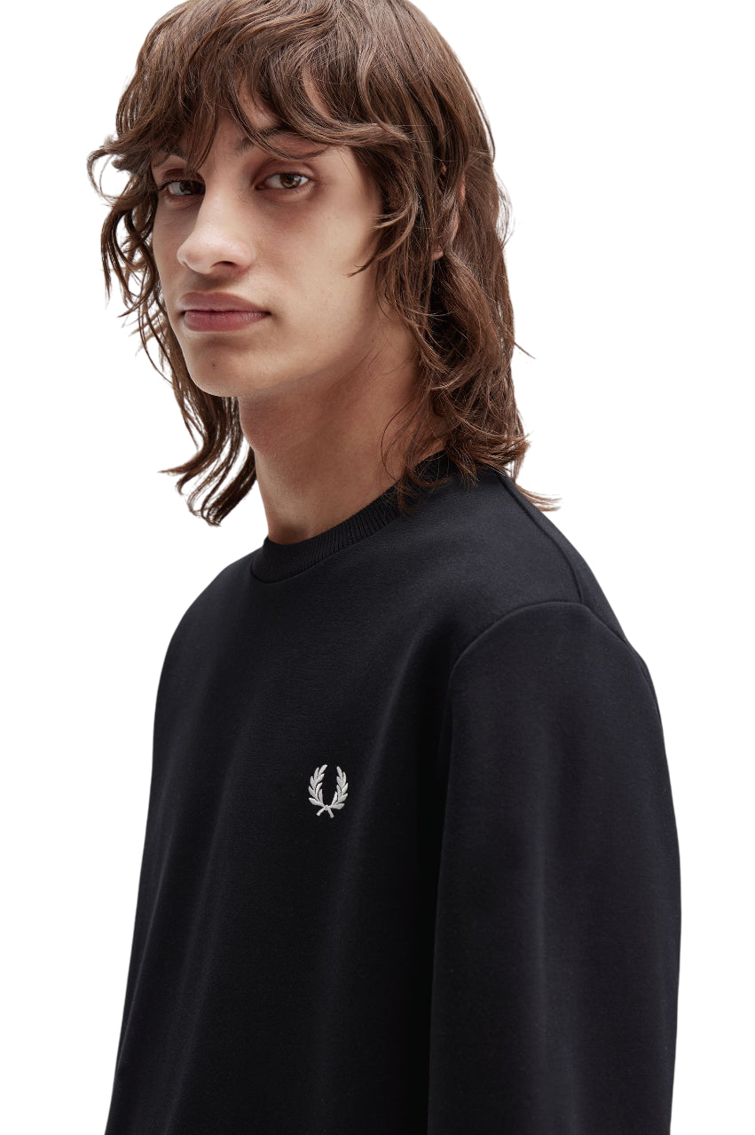 FRED PERRY Regular Fit Sweatshirt with Bold Logo