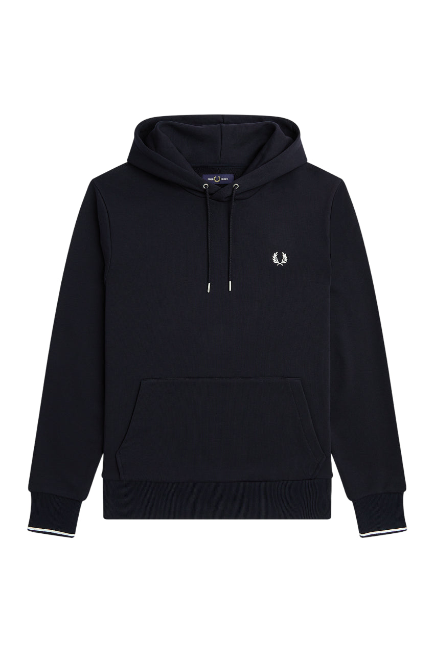 FRED PERRY Classic Regular Fit Hoodie with Unique Cuffs - Size M