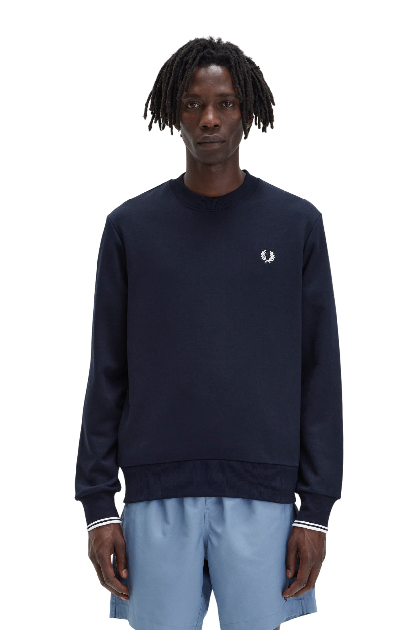 FRED PERRY Crew-Neck Hoodie