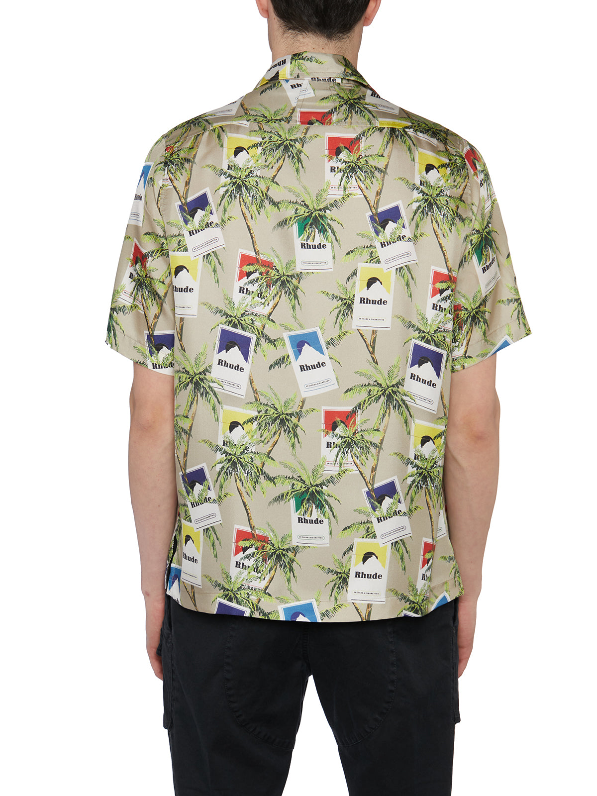 RHUDE Silk Front Button Shirt in Medium Size