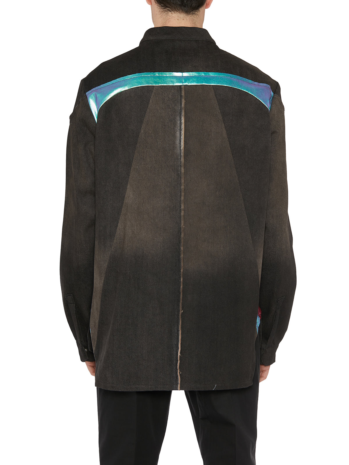 RICK OWENS Denim Splintered Outhershirt Jacket - Size 48