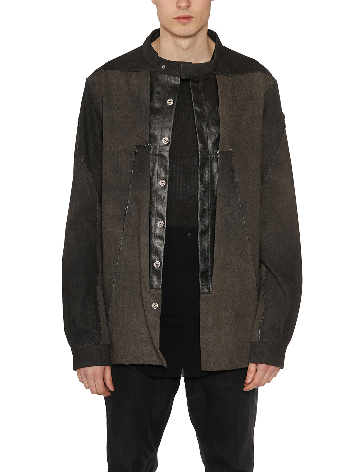 RICK OWENS Denim Splintered Outhershirt Jacket - Size 48