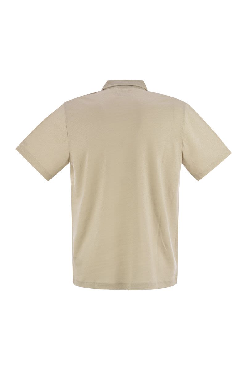 MC2 SAINT BARTH Fraser Men's Linen Polo Shirt - Half Sleeve