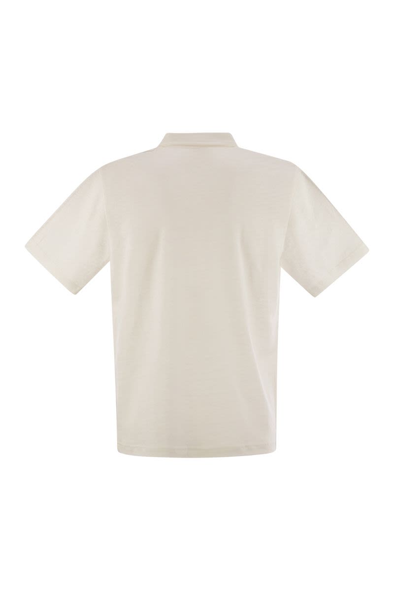 MC2 SAINT BARTH Men's Linen Polo Shirt - Half Sleeve