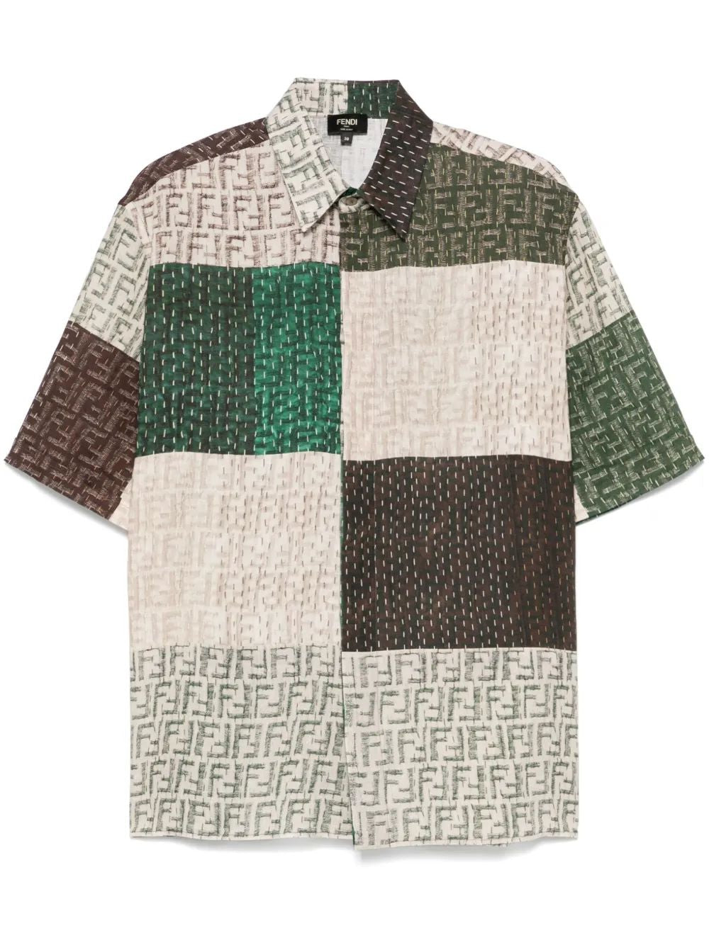FENDI Printed Linen Shirt - Regular Fit