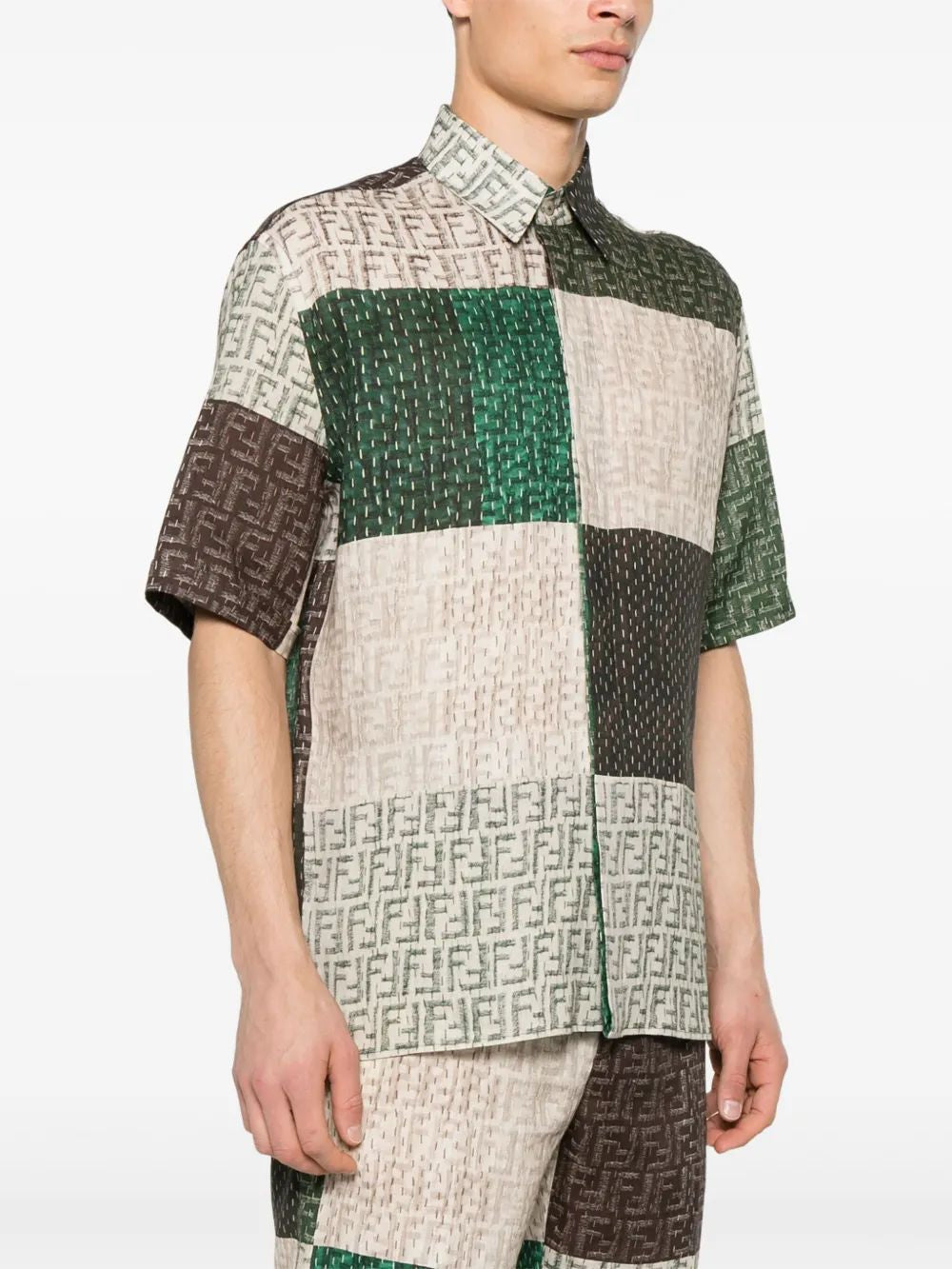 FENDI Printed Linen Shirt - Regular Fit