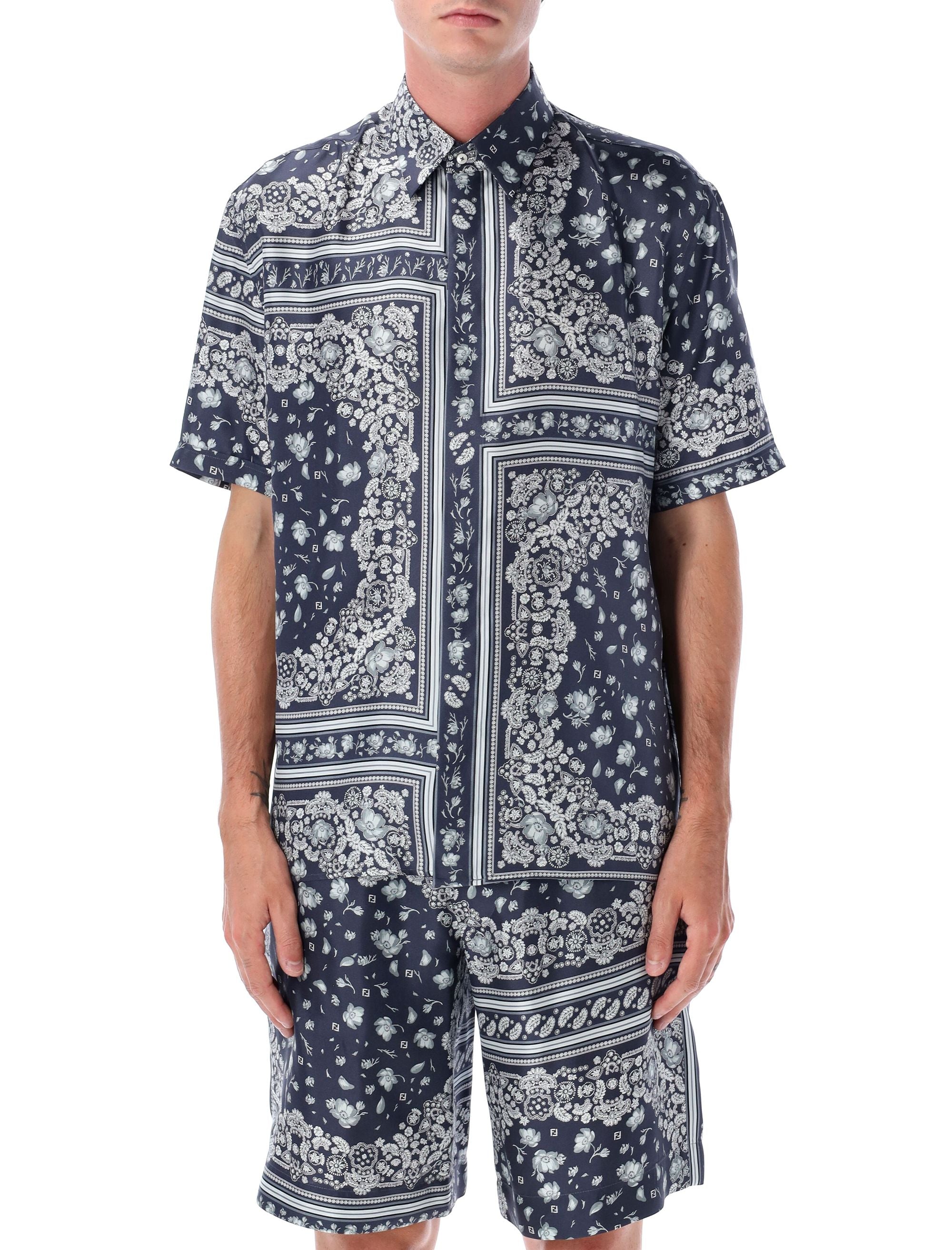 FENDI Printed Silk Shirt for Men - SS25 Collection