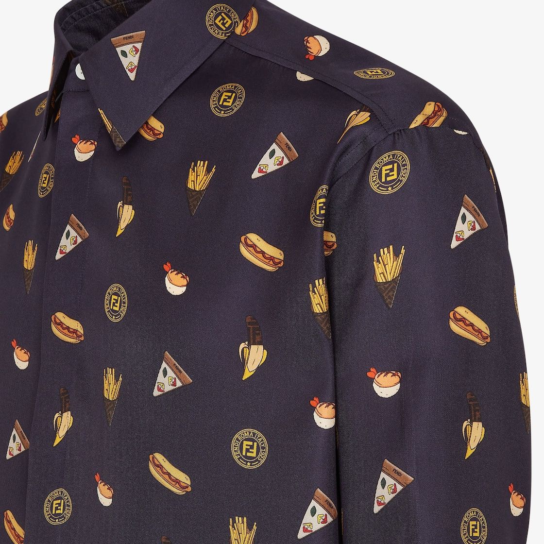 FENDI Men's Woven Mini Shirt for FW24