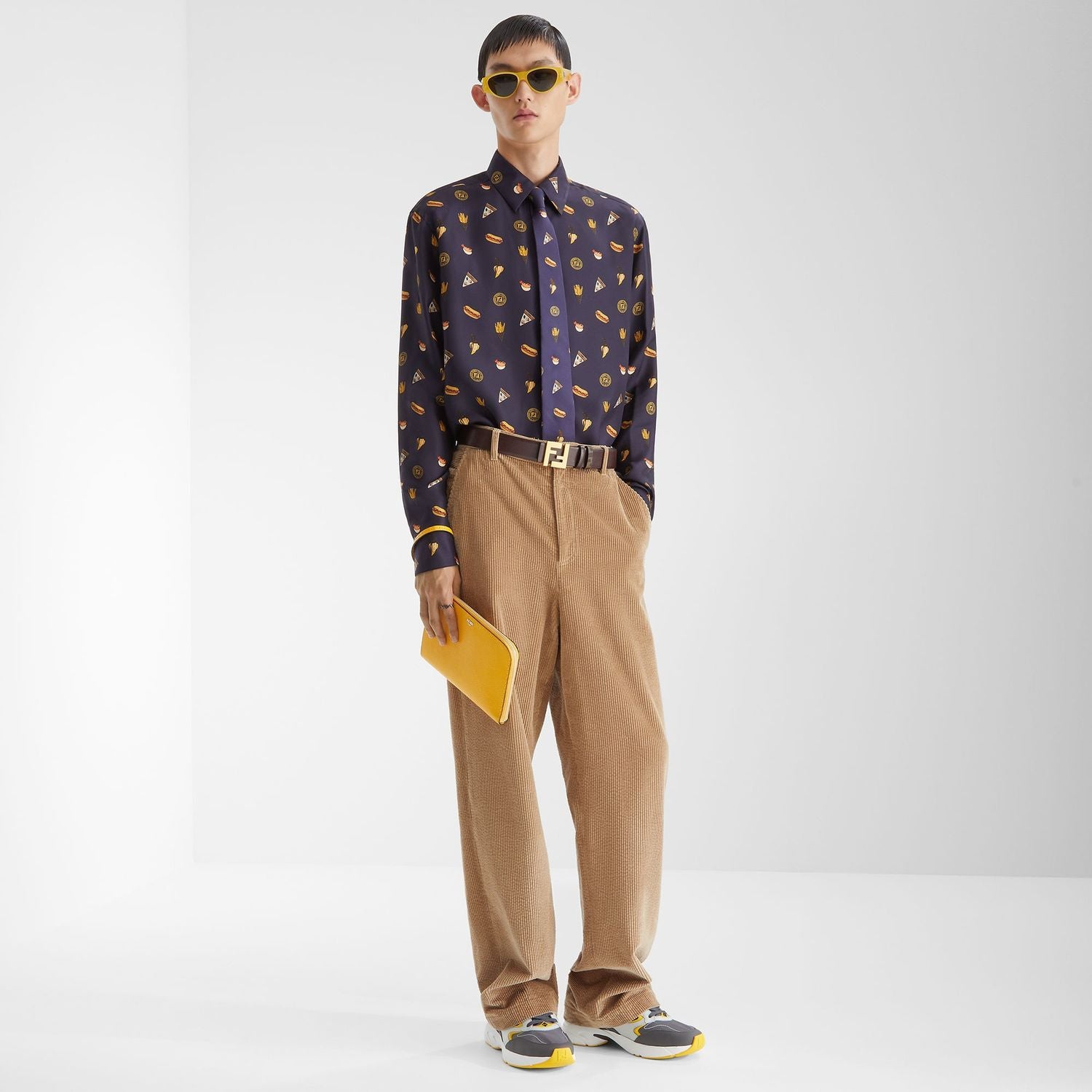 FENDI Men's Woven Mini Shirt for FW24