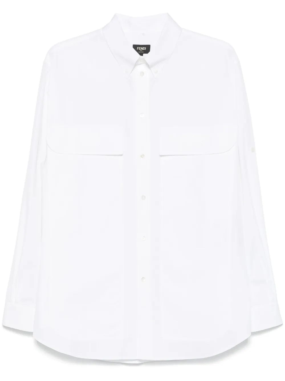 FENDI Classic Heavy Cotton Poplin Shirt for Men